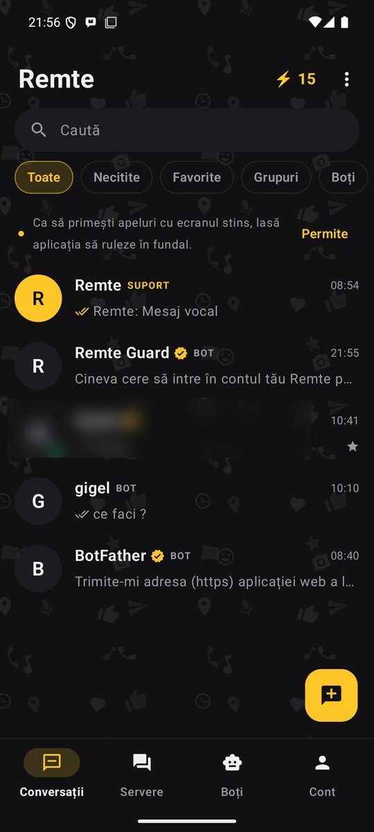 Remte Chat: conversații